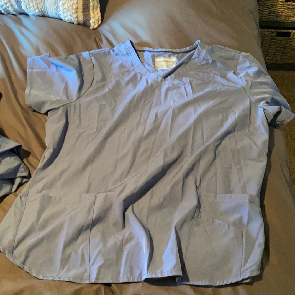 Sketchers Ceil Blue Scrub Top